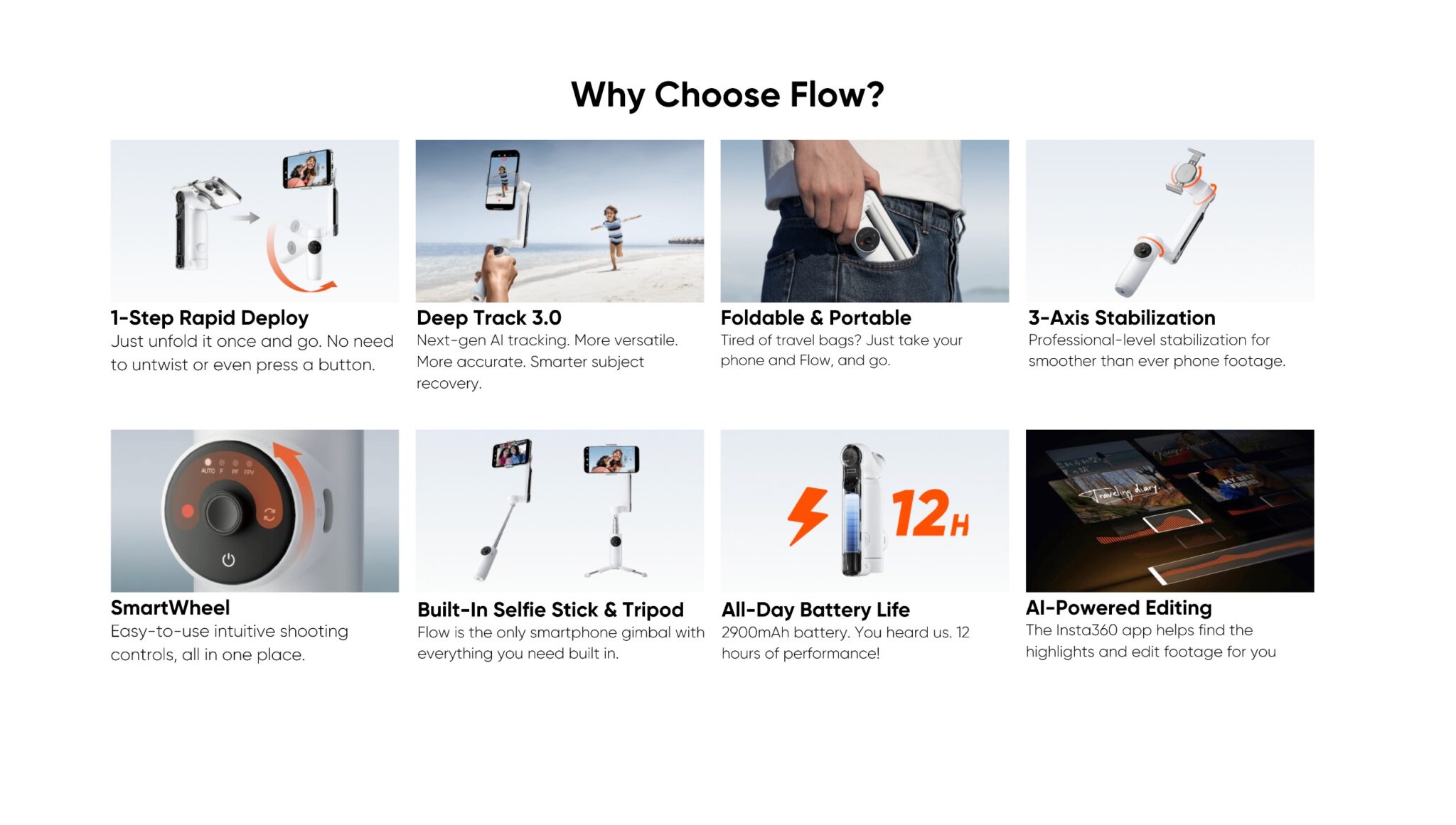 Buy Insta 360 Flow Standalone with Cheapest Price in Lahore, Pakistan
